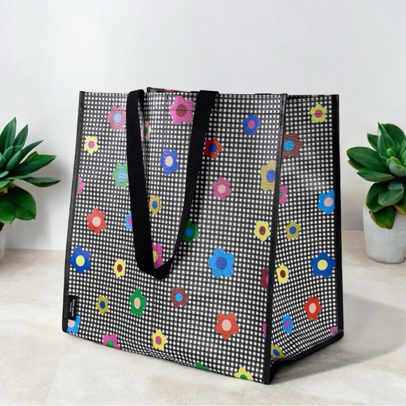 Kate Spade Gingham Garden Shopping Tote, NWT - Picture 2 of 4